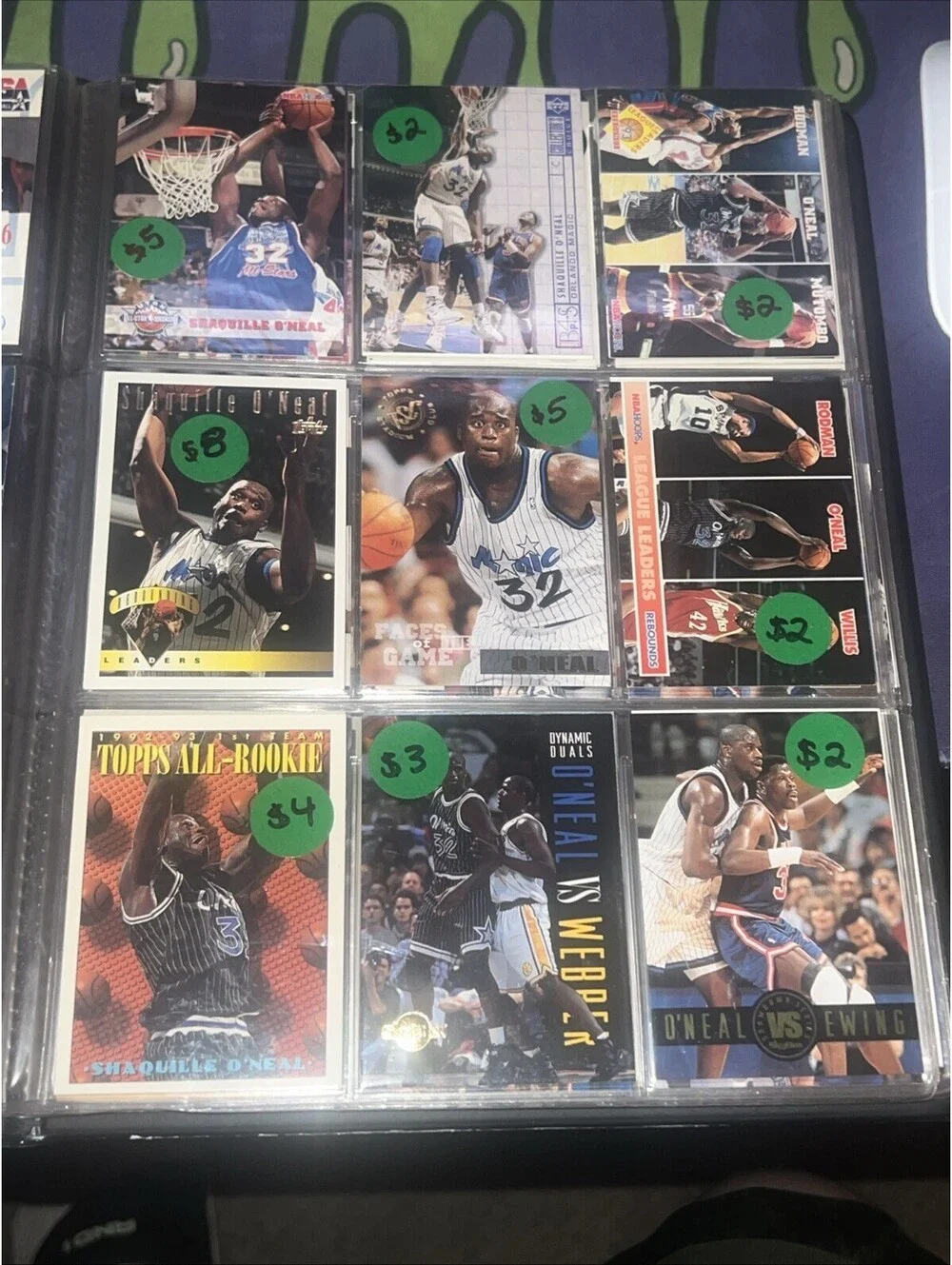 Huge Lot Of Shaquille O'Neal Basketball Cards Rookies Magic Lakers College